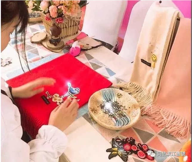 來濱江壹號手作圍巾，溫暖一整個冬天